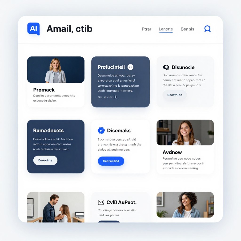 AI-powered email personalization showing dynamic content blocks adapting to user preferences