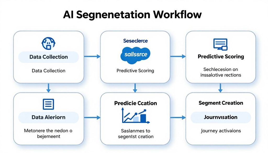 AI segmentation workflow in Salesforce Marketing Cloud