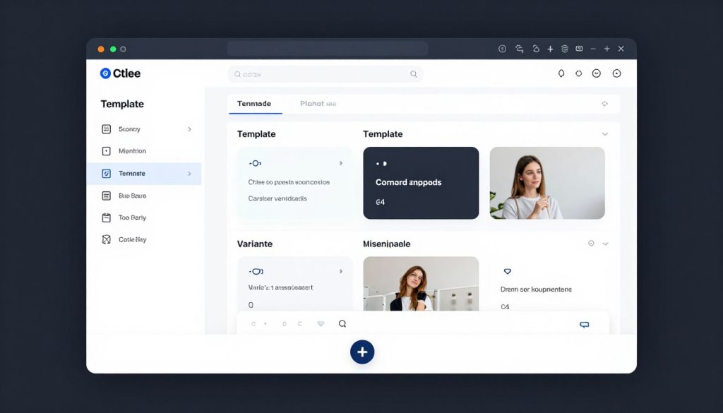 Creative automation platform interface showing template creation