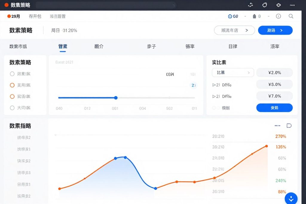 Dashboard showing budget allocation and bidding strategy controls