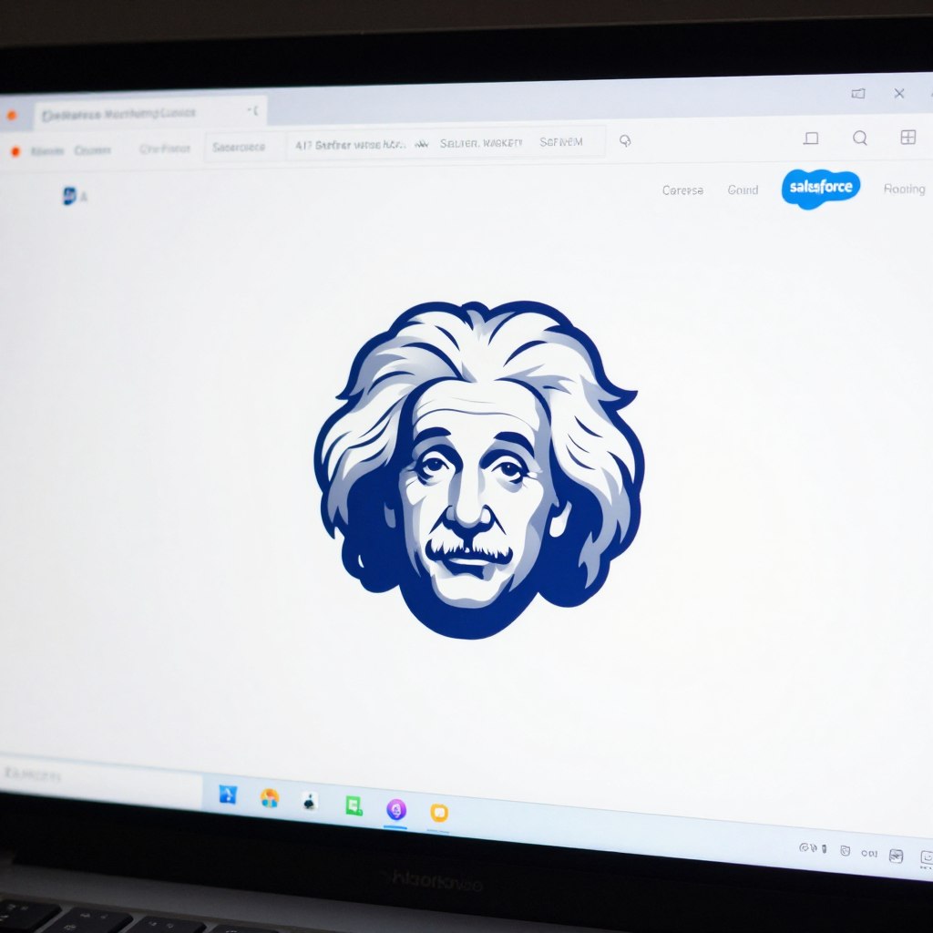 Einstein AI logo integrated with Salesforce Marketing Cloud interface