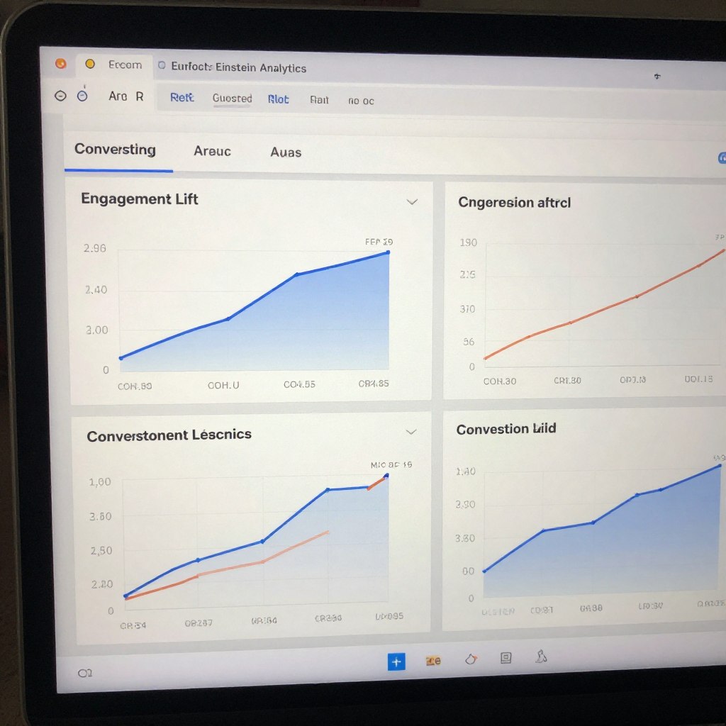 Einstein Analytics dashboard for AI performance