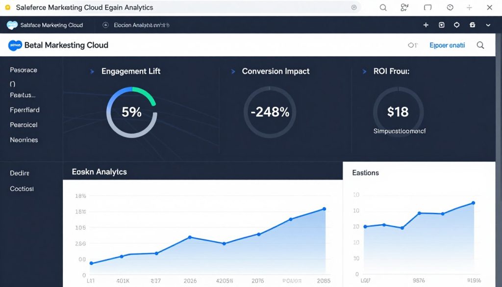 Salesforce Marketing Cloud Einstein Analytics dashboard