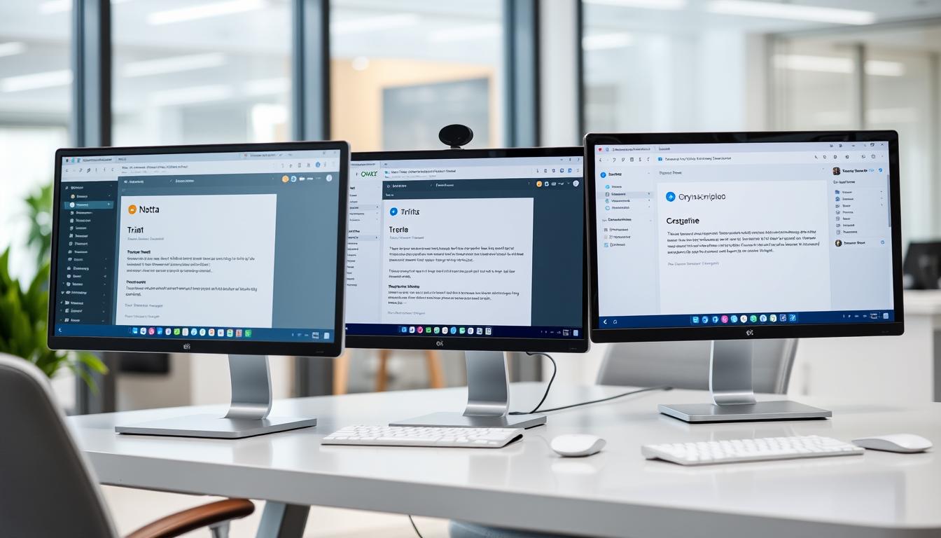 Best AI Transcription Tools showing Notta, Trint, and Sonix interfaces side by side