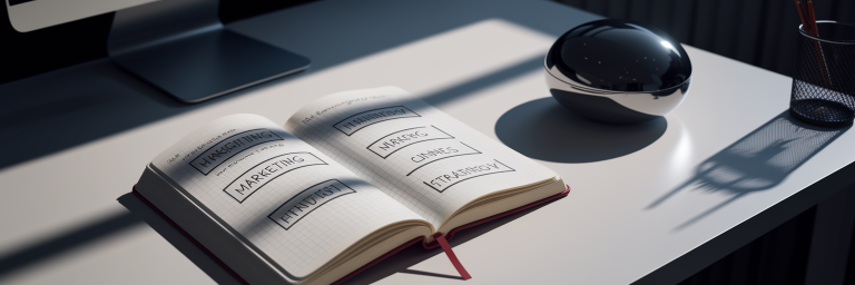 Human marketing strategy meets AI technology.