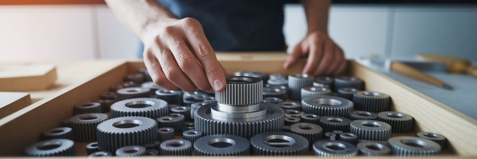 Person selecting the right gear.