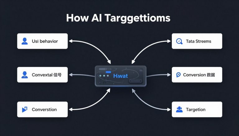 AI targeting system analyzing multiple data signals and optimizing ad delivery