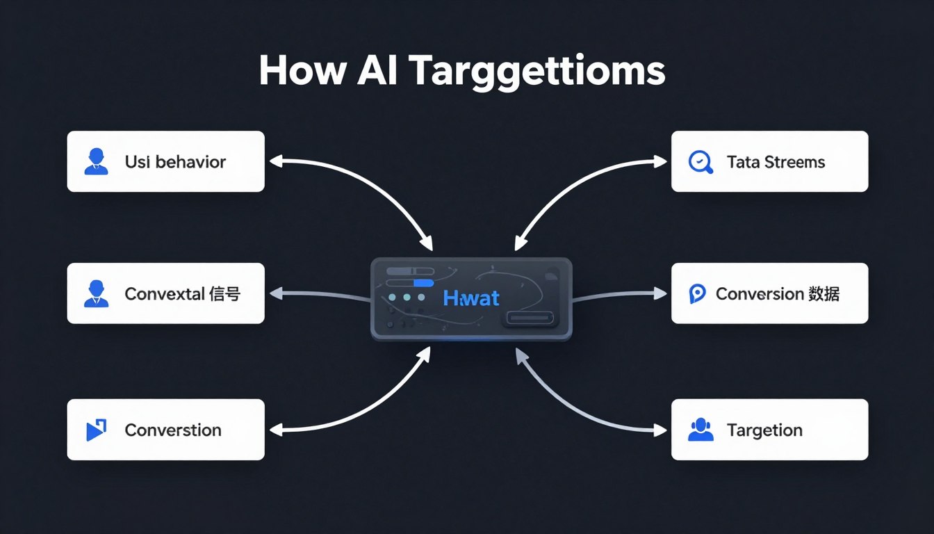 AI targeting system analyzing multiple data signals and optimizing ad delivery