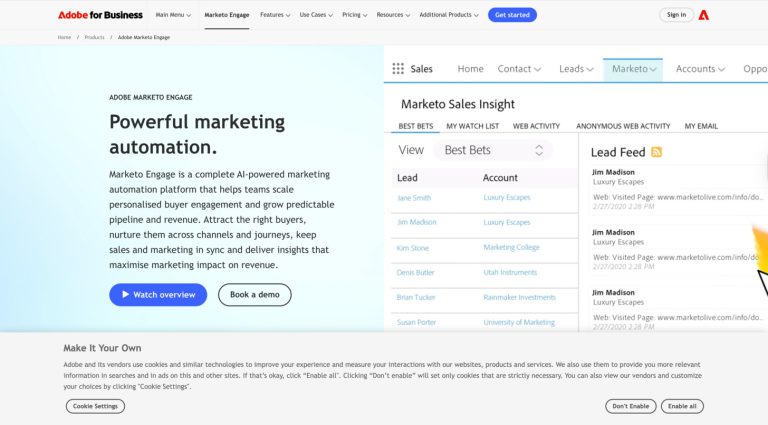 Adobe Marketo Engage: AI-Powered B2B Marketing Automation for Pipeline Growth